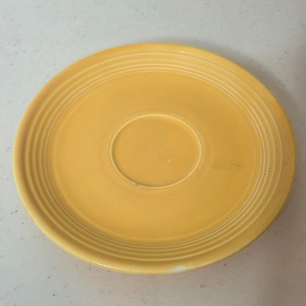 Fiestaware Sunflower Saucer Retired Replacement China Vintage Yellow Kitchen